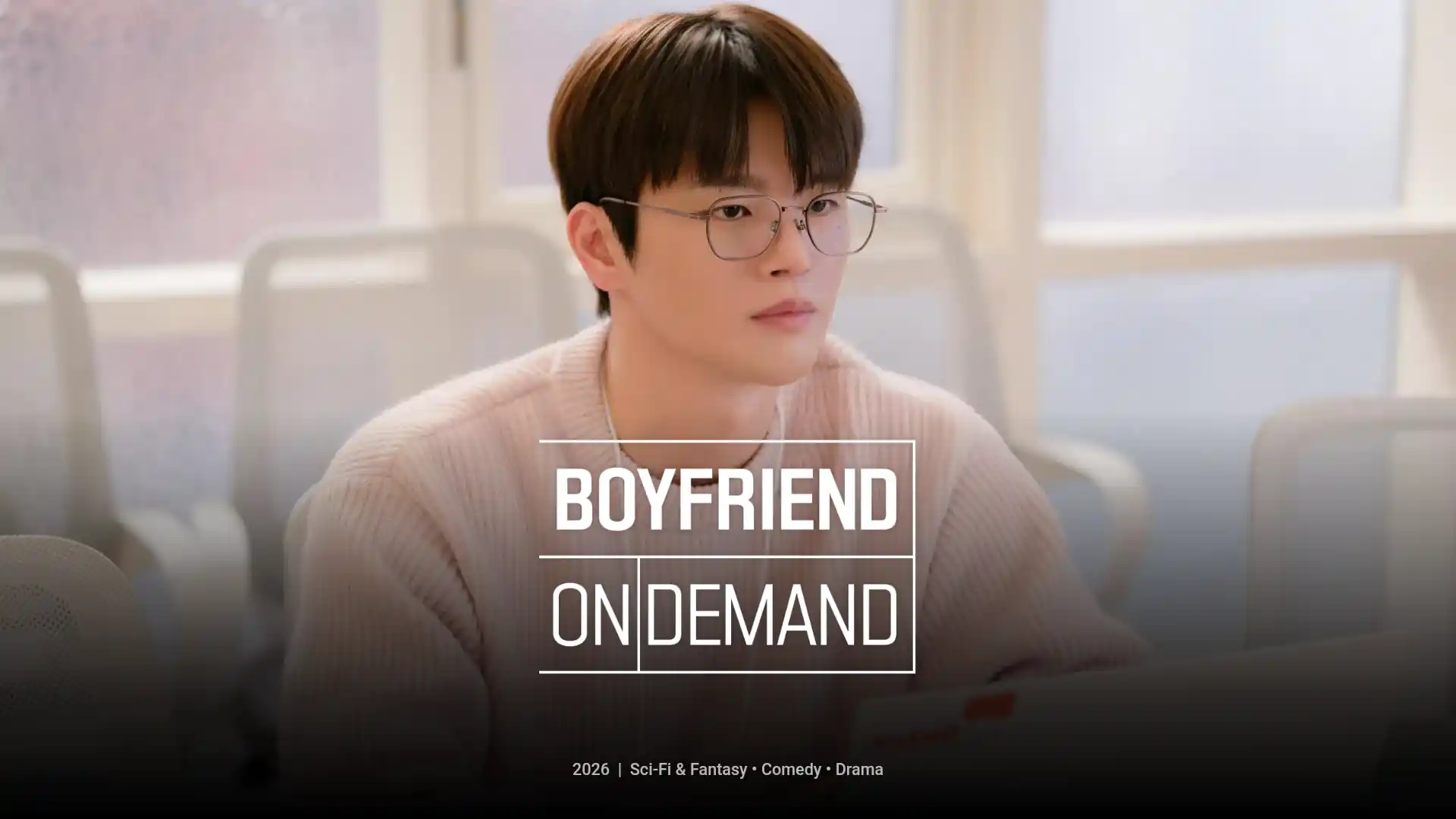 Jisoo as Seo Mi-rae in Boyfriend on Demand Korean drama Netflix virtual dating scene